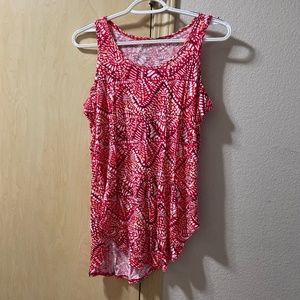 Women Medium Pretty Lightweight Tank Top Vibrantly Colorful Print